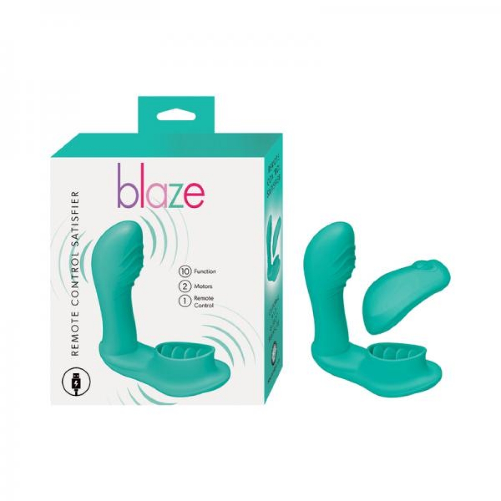 Blaze Remote Control Satisfier Aqua - Rabbit Vibrators